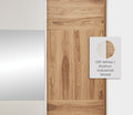 Loreto 180 cm Schuifdeurkast van Enza Home, gebroken wit met notenhout