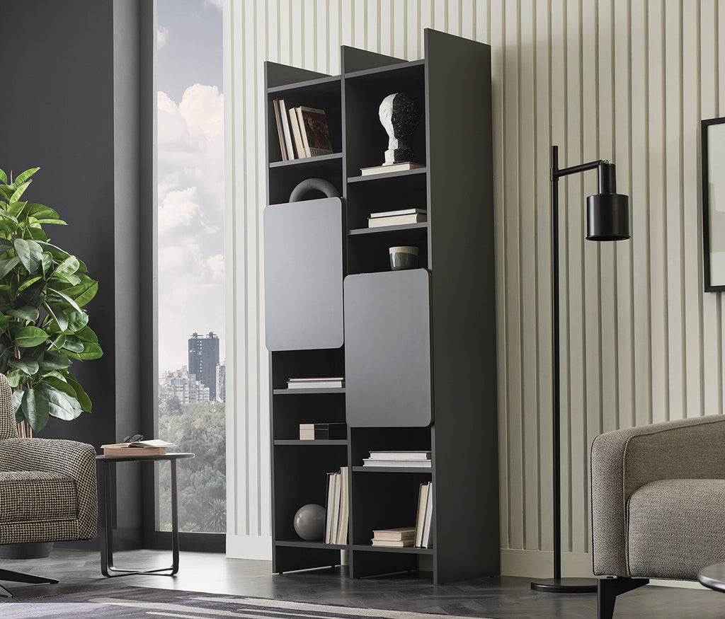 Blend Boekenkast Donker Grijs, afbeelding 3