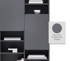 Blend Boekenkast Donker Grijs van Enza Home