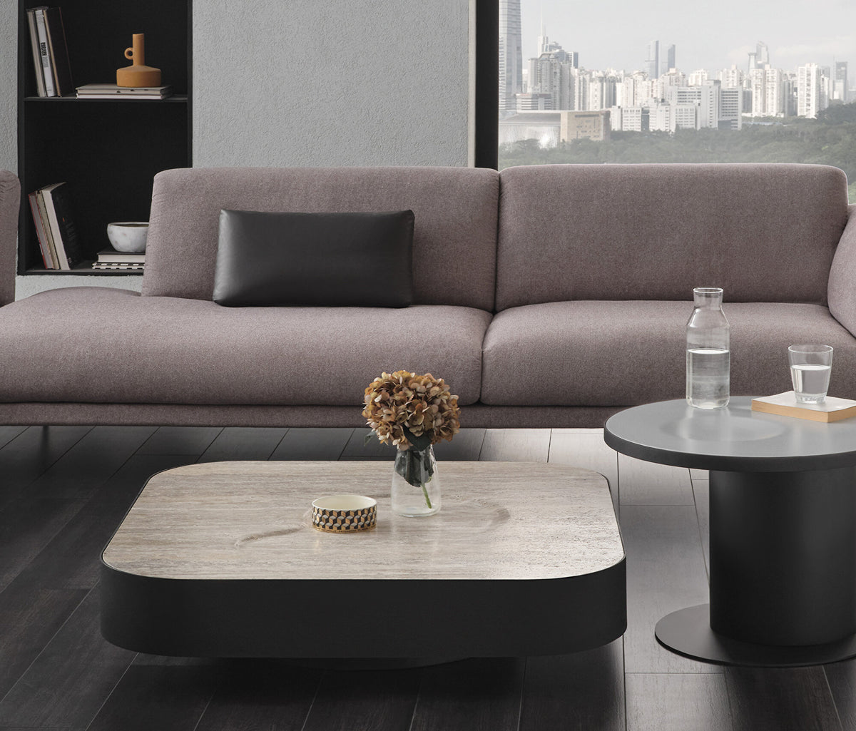Block Salontafel Travertine, afbeelding 2