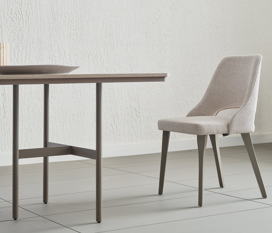 Varena Vaste Eettafel met Metalen Poot, afbeelding 5