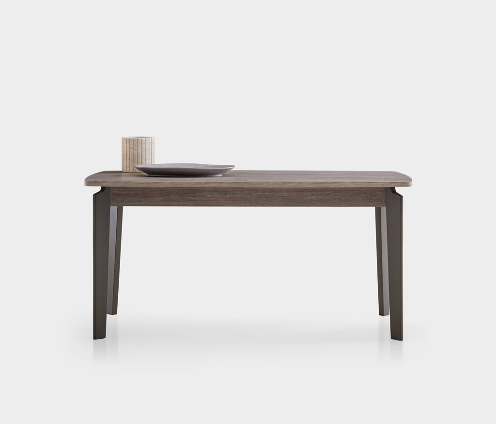 Varena Uitschuifbare Eettafel met Houten Poot, afbeelding 2
