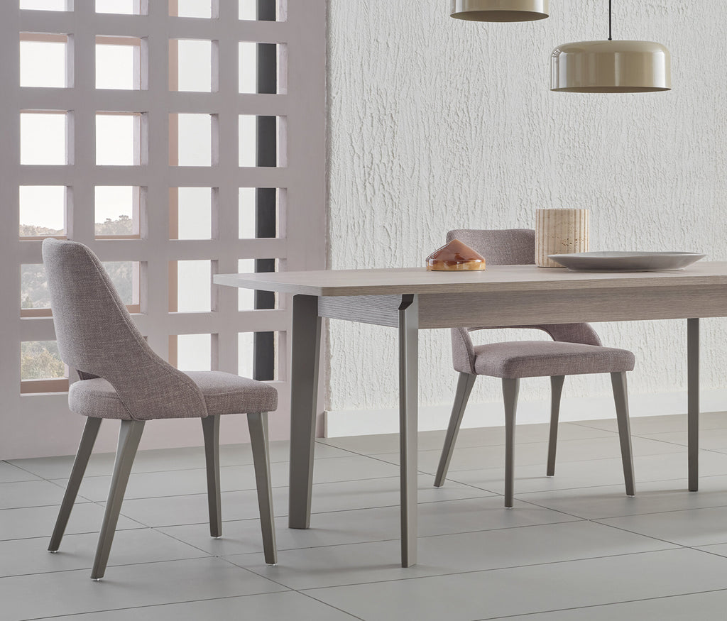 Varena Uitschuifbare Eettafel met Houten Poot, afbeelding 4