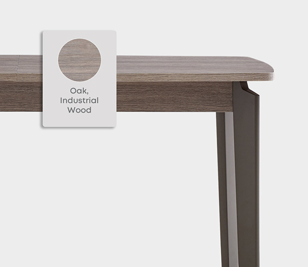 Varena Uitschuifbare Eettafel met Houten Poot van Enza Home