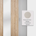 Cante 5-deurs Kledingkast van Enza Home, natuurlijk eiken met beige