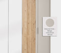 Cante 6-deurs Kledingkast van Enza Home, natuurlijk eiken met beige