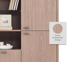Paloma TV Bankje Boekenkast Module van Enza Home, diep gestructureerd notenhout