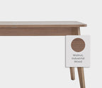 Paloma Uitschuifbare Eettafel van Enza Home, diep gestructureerd notenhout