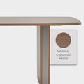 Paloma Vaste Eettafel van Enza Home, diep gestructureerd notenhout