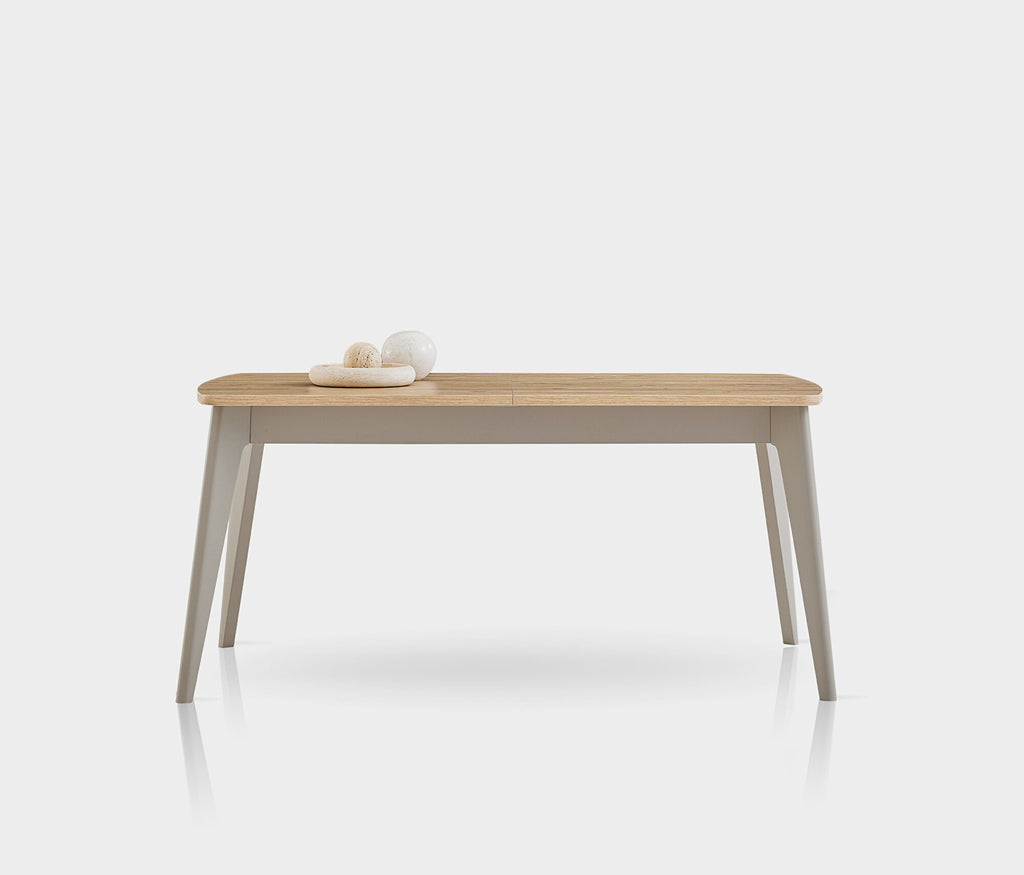 Cante Uitschuifbare Eettafel met Houten Poot, afbeelding 2