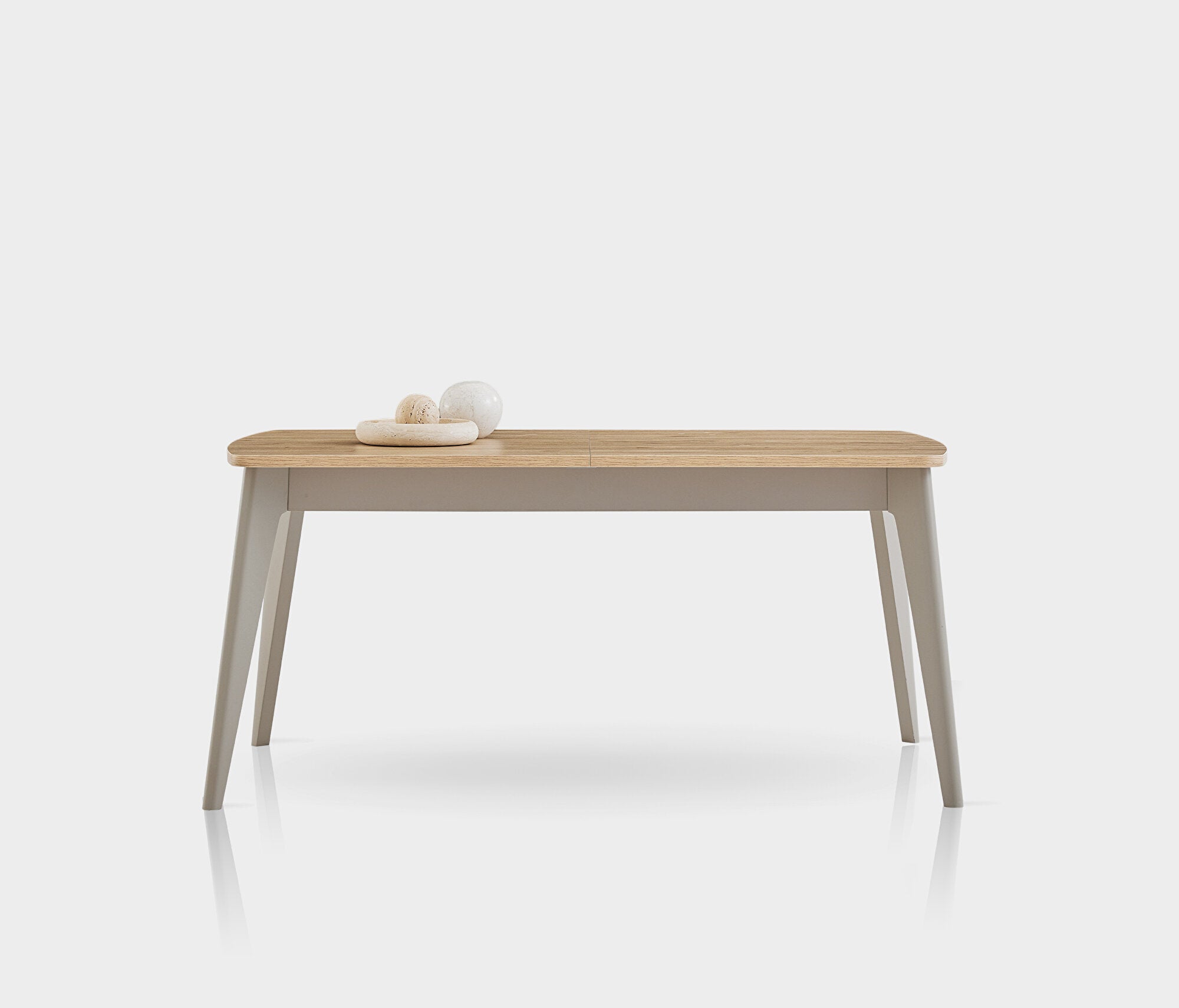 Cante Uitschuifbare Eettafel met Houten Poot, afbeelding 2