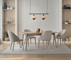 Cante Uitschuifbare Eettafel met Houten Poot, afbeelding 3