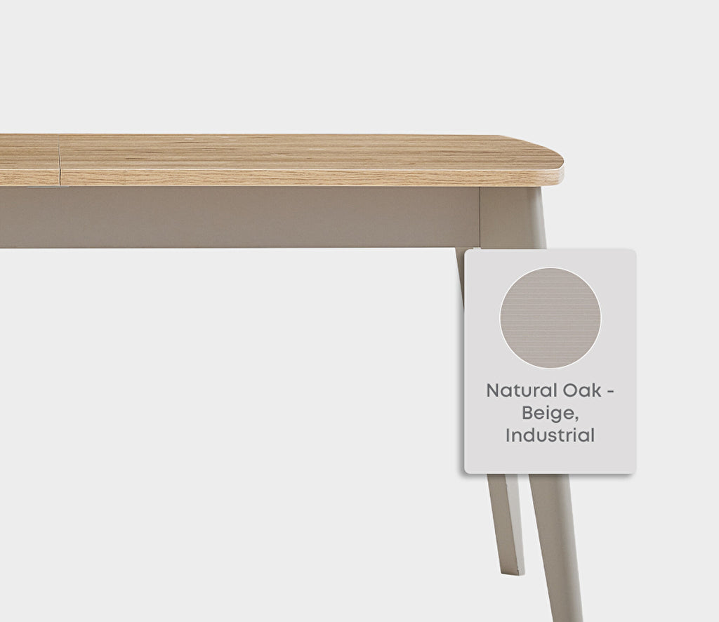 Cante Uitschuifbare Eettafel met Houten Poot van Enza Home