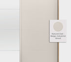 Cante 240 cm Schuifdeurkast van Enza Home, natuurlijk eiken met beige