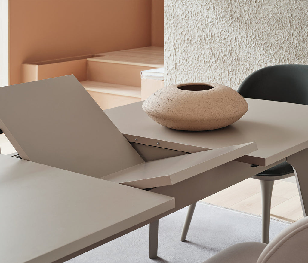 Hera Uitschuifbare Eettafel met Houten Poot, afbeelding 4