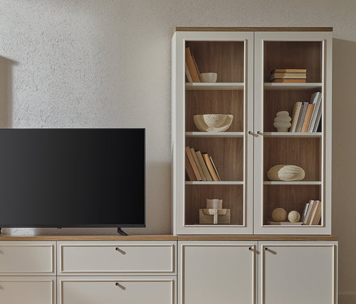 Marsana TV Bankje Glass Deur Wandmeubel, afbeelding 2