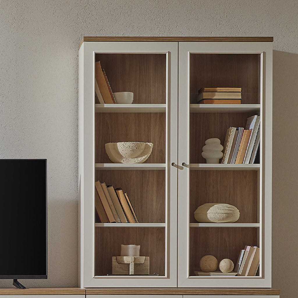 Marsana TV Bankje Glass Deur Wandmeubel, afbeelding 6