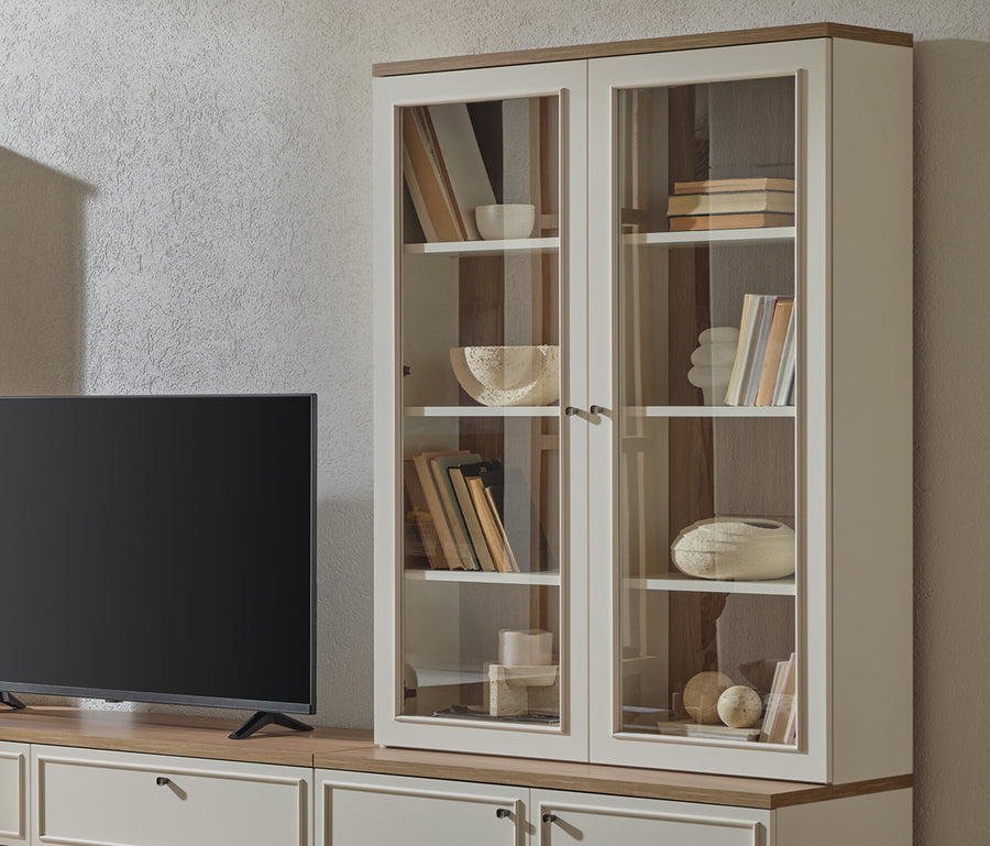Marsana TV Bankje Glass Deur Wandmeubel, afbeelding 3