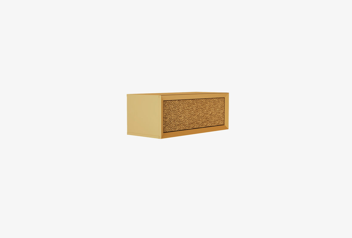 Fit & Flex Wandmodule met Lade - Geel, 80x30 cm (BxH)