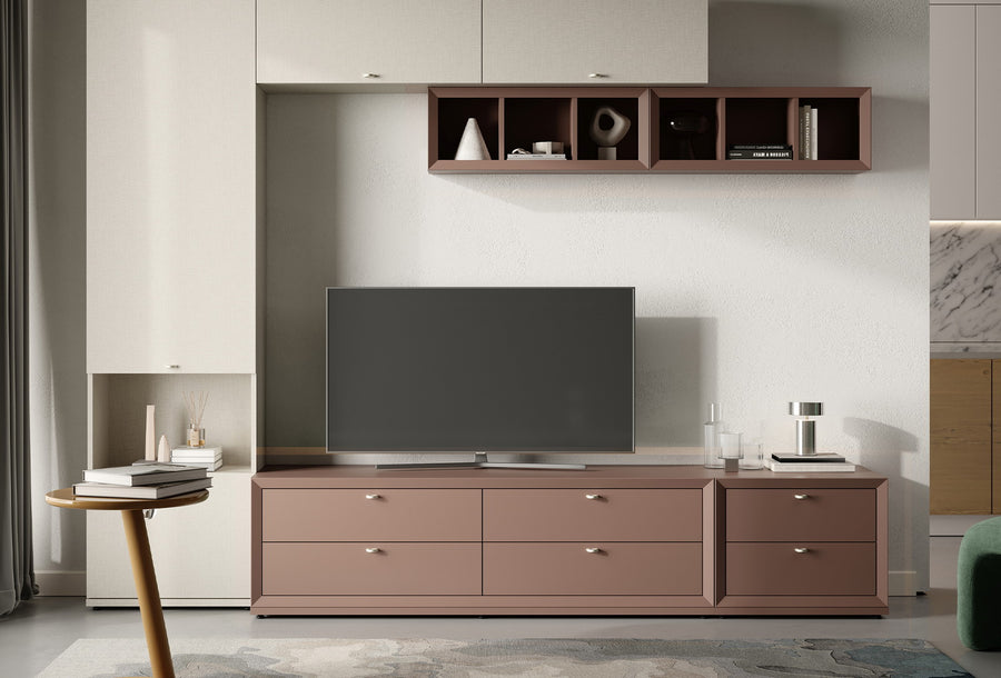 Fit & Flex 2 met Lade met Bedbodem Module - Sorbet, 60x49 cm (BxH)