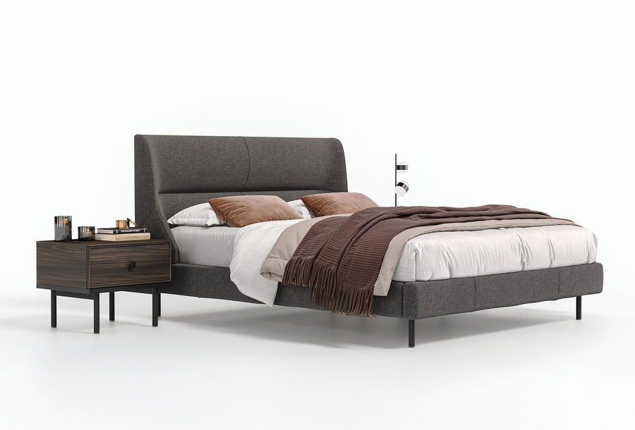 Parma Bed met Hoofdbord Antraciet foto 6