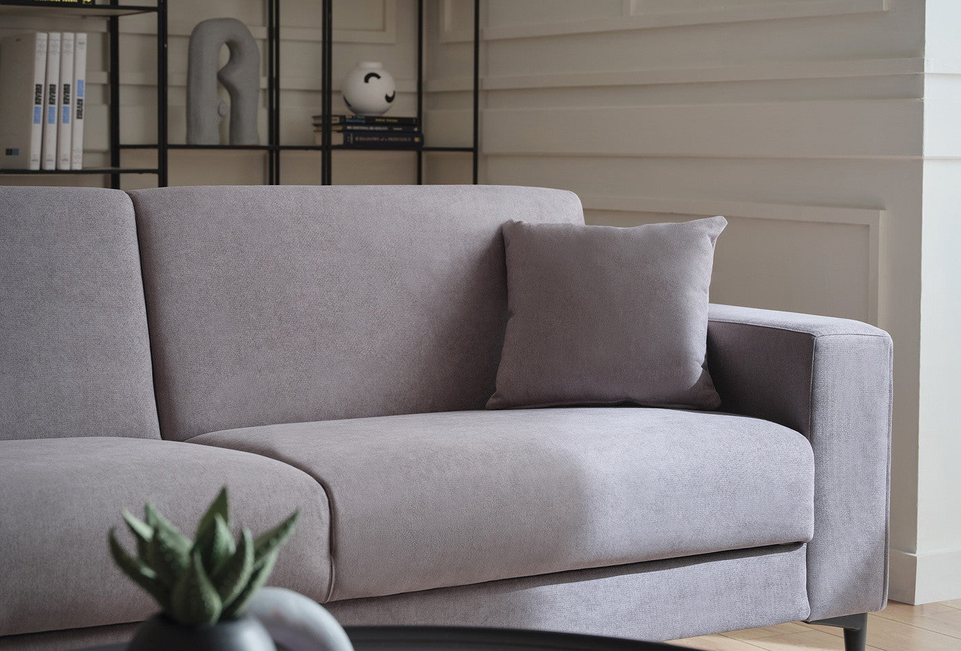 Briza 2-zits bank Enza Home, geweven stof grijs
