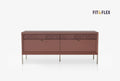 Fit & Flex 4 met Lade met Poten Module - Sorbet, 160x67 cm (BxH)