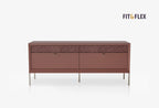Fit & Flex 4 met Lade met Poten Module - Sorbet, 160x67 cm (BxH)