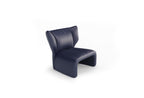 Puddle Fauteuil, Echt Leer, Marine