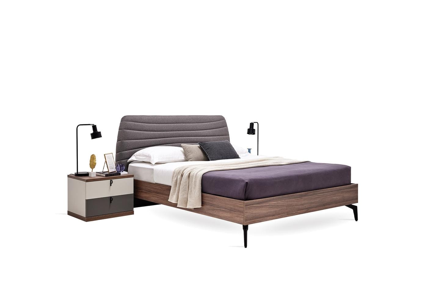 Ledikant incl. Hoofdbord Cordell 160x200