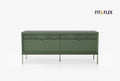 Fit & Flex 4 met Lade met Poten Module - Groen, 160x67 cm (BxH)