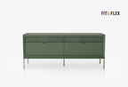Fit & Flex 4 met Lade met Poten Module - Groen, 160x67 cm (BxH)