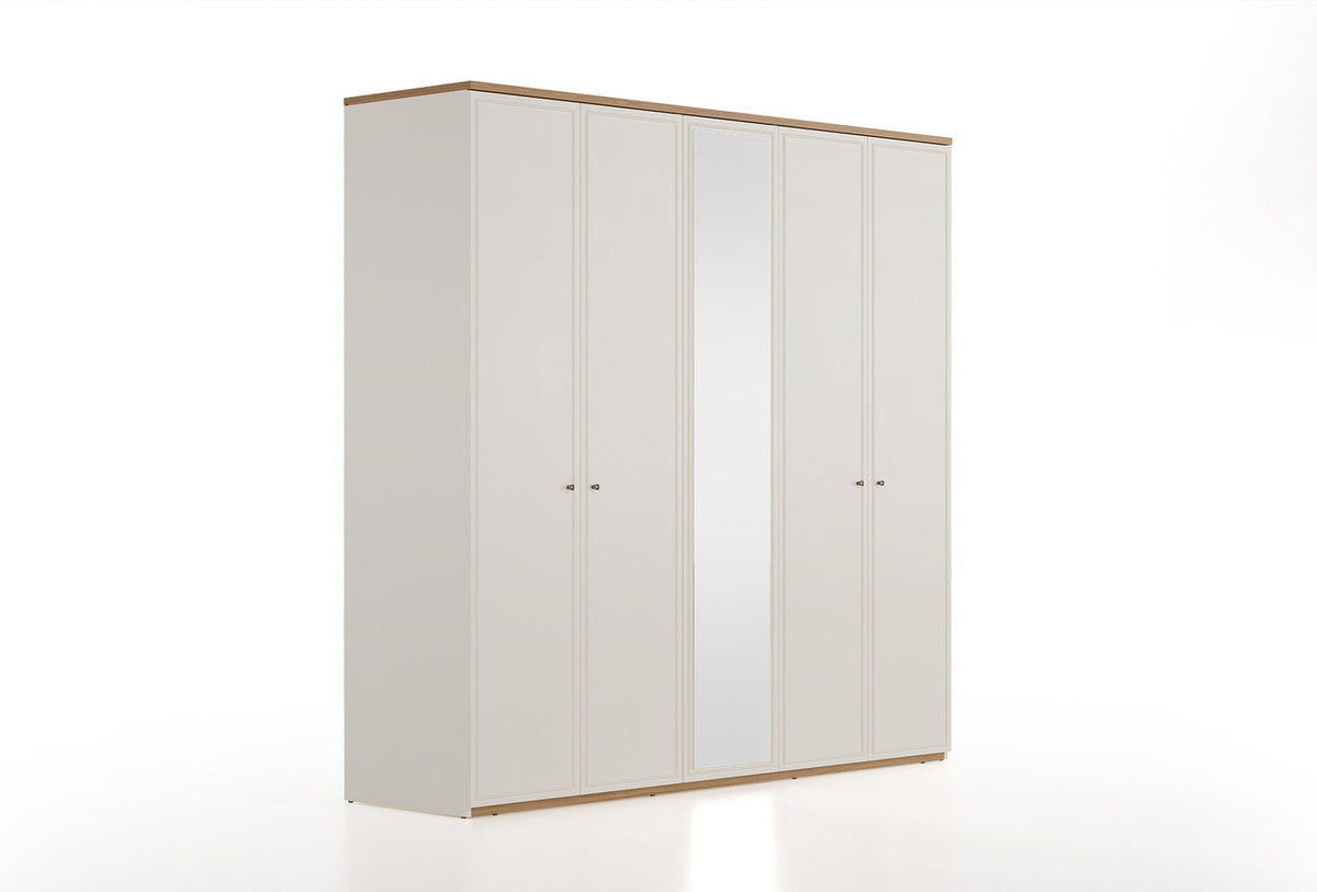 Marsana Kledingkast 5-deurs 226 x 222 cm