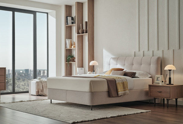 Paloma Boxspring met Hoofdbord 160x200 cm Creme