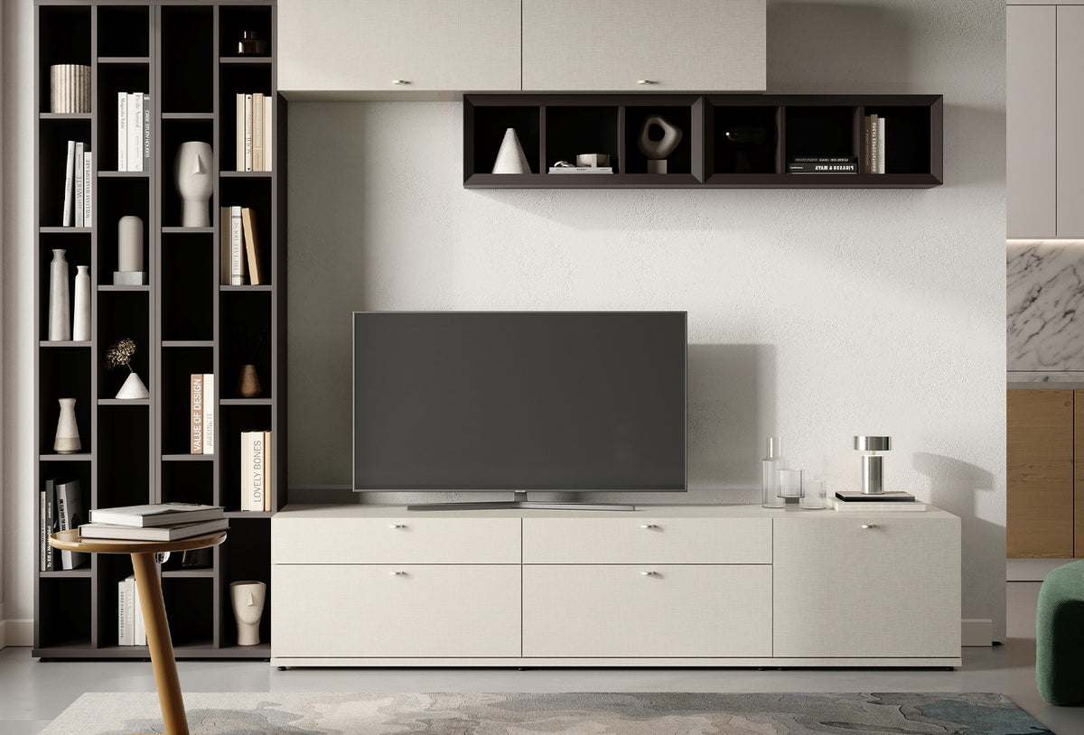 Fit & Flex 4 met Lade met Bedbodem Module - Linnen, 160x49 cm (BxH)