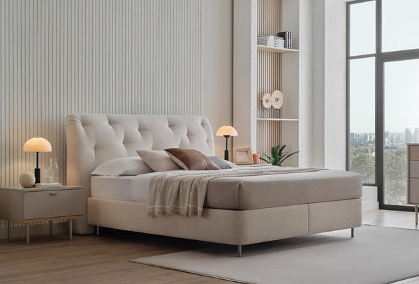 Cante Boxspring met Hoofdbord Beige