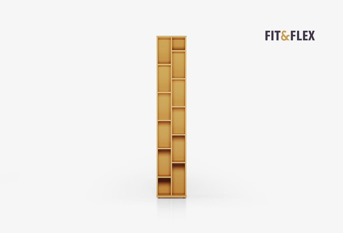 Fit & Flex Boekenkast - Geel, 40x217 cm (BxH)
