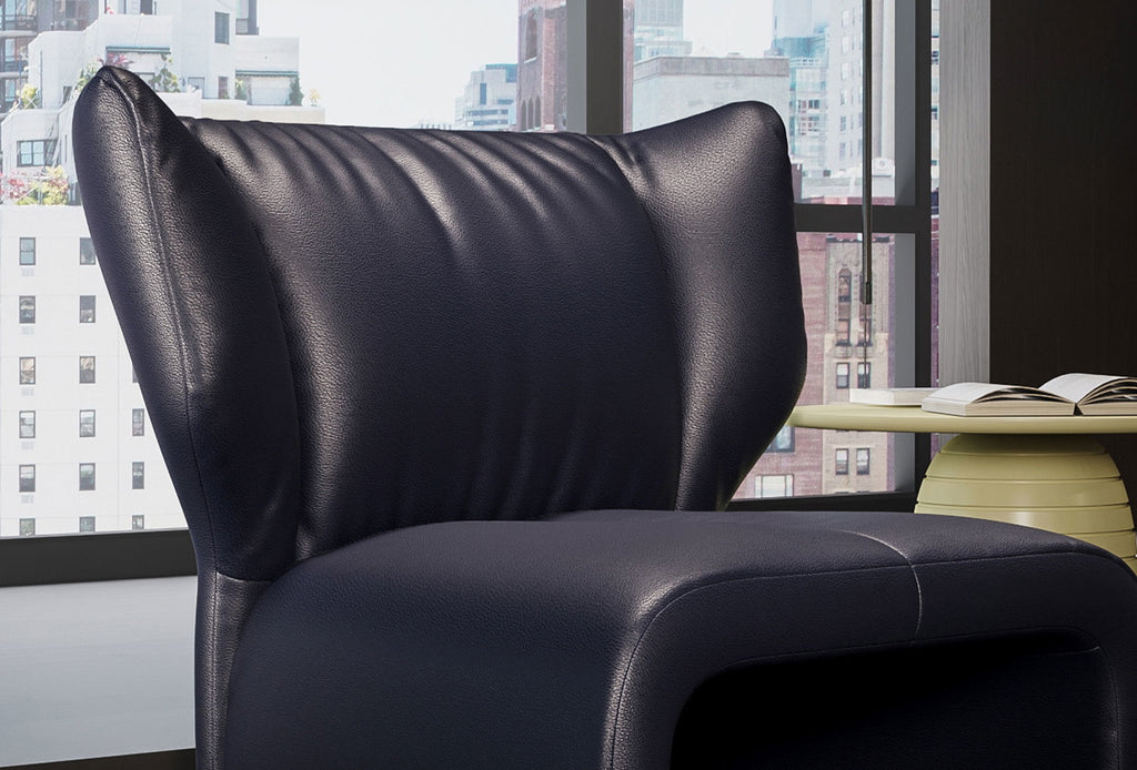 Puddle Fauteuil, Echt Leer, Marine