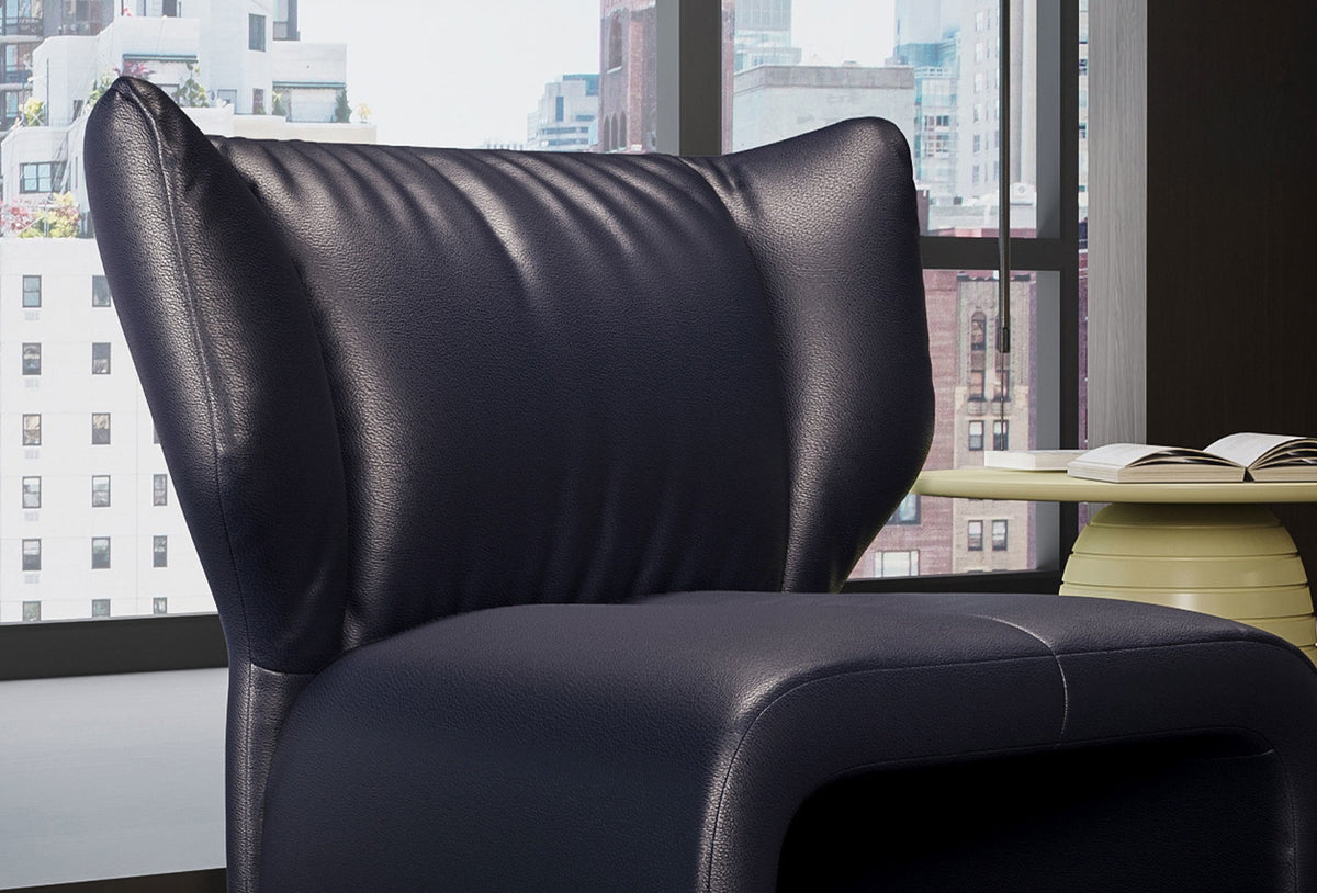 Puddle Fauteuil, Echt Leer, Marine