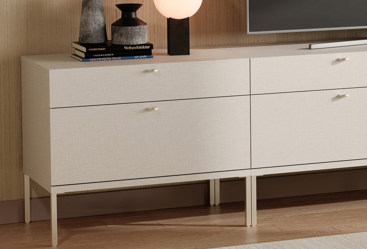 Fit & Flex 2 met Lade met Poten Module - Linnen, 80x67 cm (BxH)