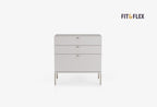 Fit & Flex 3 met Lade met Poten Module - Linnen, 80x82 cm (BxH)