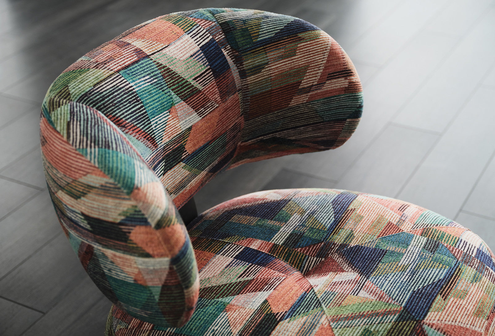 Soho Fauteuil - Draaibaar met Poten, Geweven Stof, Paars Khaki