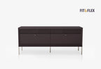 Fit & Flex 4 met Lade met Poten Module - Bitter, 160x67 cm (BxH)