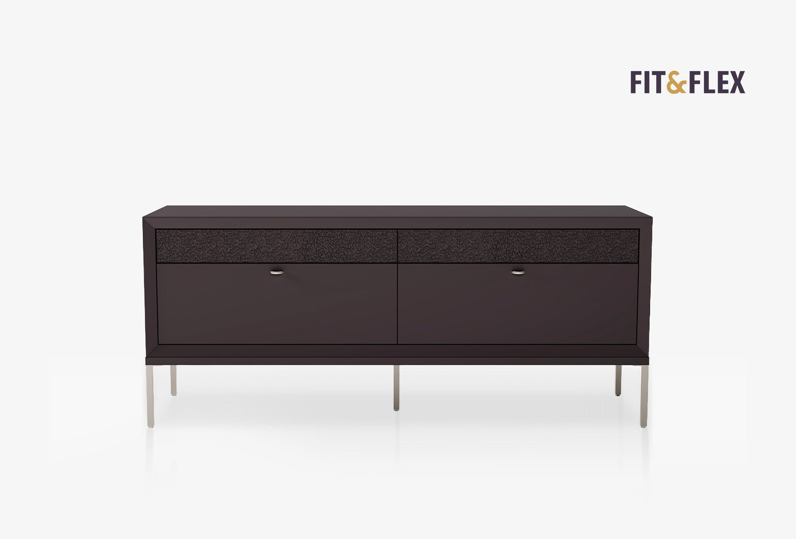 Fit & Flex 4 met Lade met Poten Module - Bitter, 160x67 cm (BxH)