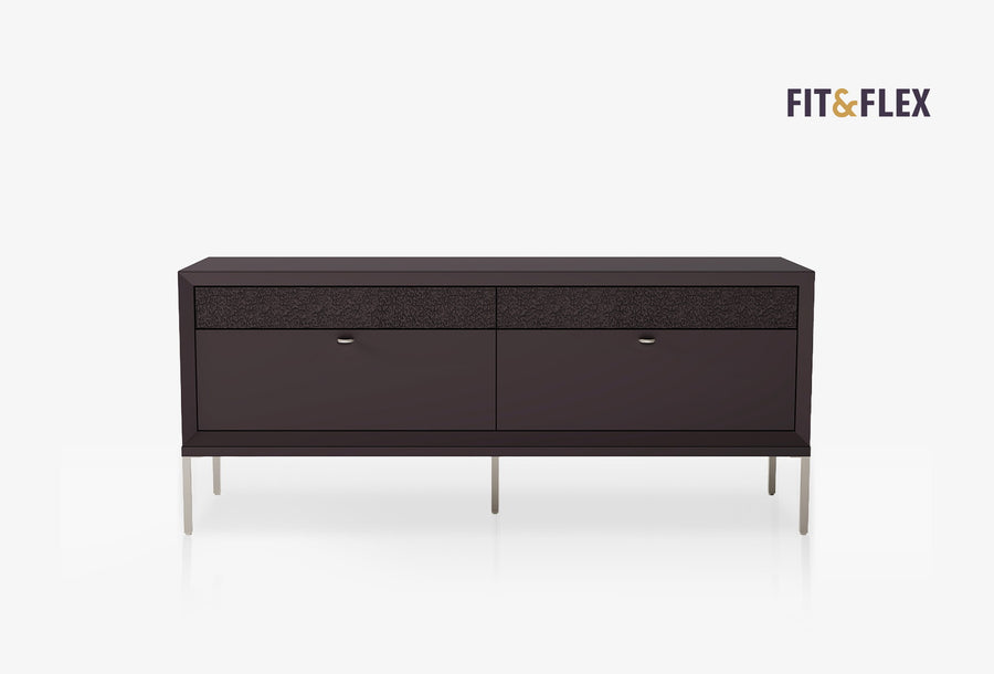 Fit & Flex 4 met Lade met Poten Module - Bitter, 160x67 cm (BxH)