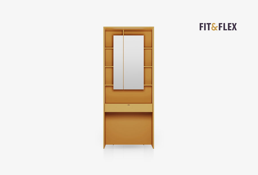 Fit & Flex Multifunctionele Verticale Module - Geel, 90x217 cm (BxH)