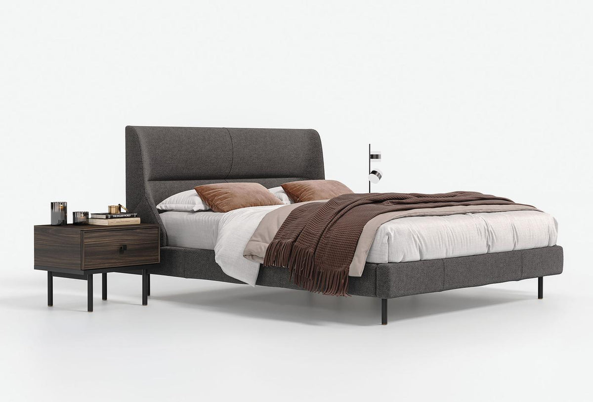 Parma Bed met Hoofdbord Antraciet foto 2