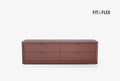 Fit & Flex 4 met Lade met Bedbodem Module - Sorbet, 160x49 cm (BxH)