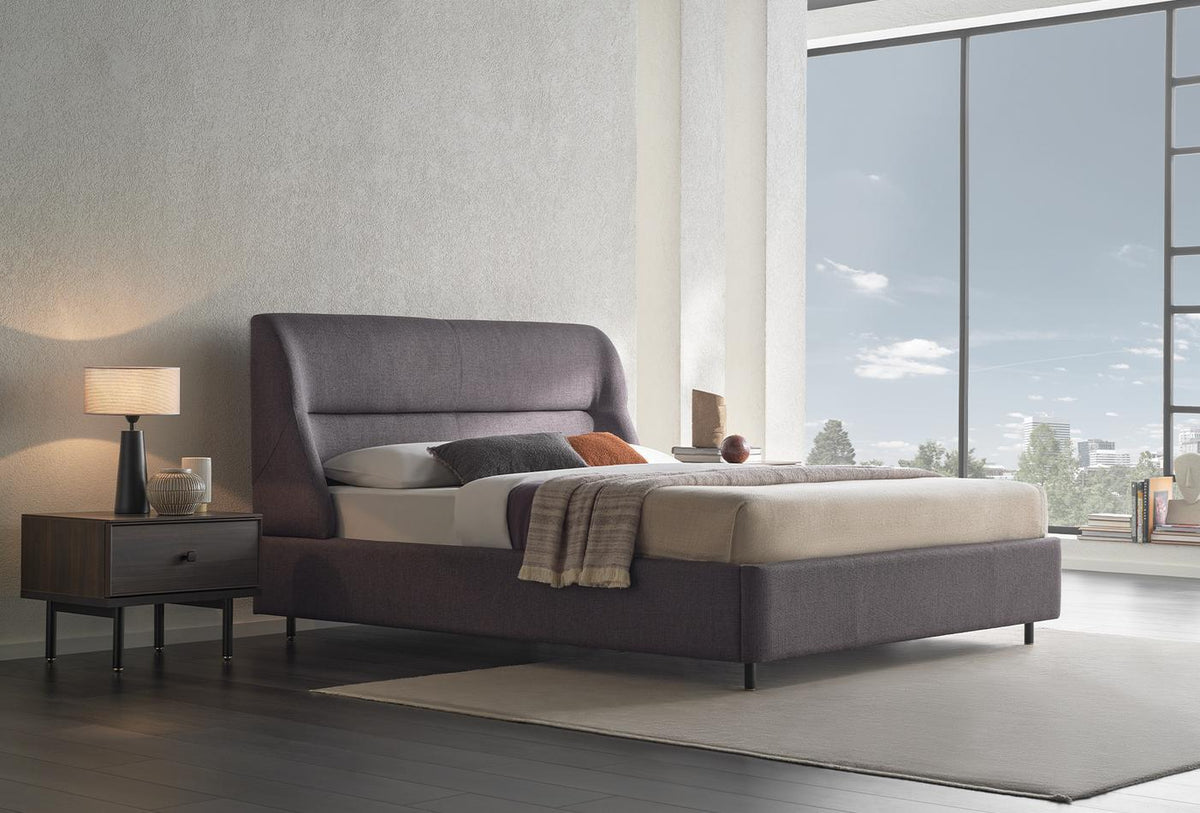 Parma Boxspring met Hoofdbord 160x200 cm Antraciet