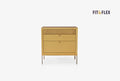 Fit & Flex 3 met Lade met Poten Module - Geel, 80x82 cm (BxH)